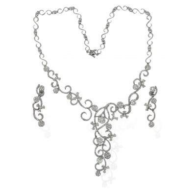 Necklace Set Gold & Diamond